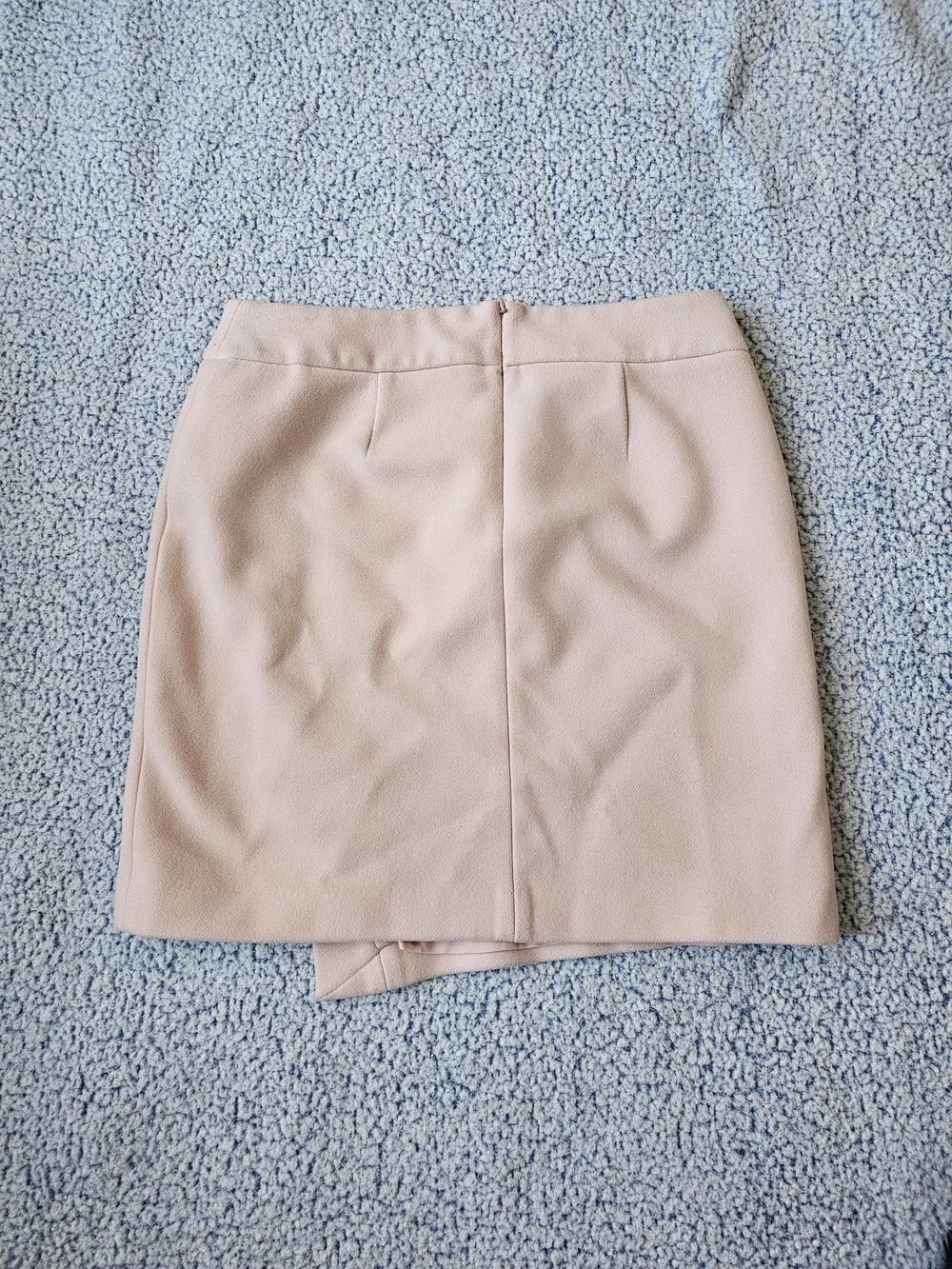 White House Black Market Blush Pink Mini Skirt with Side Zip